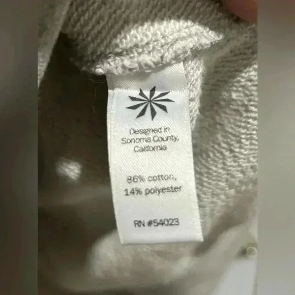 Athleta Cotton Blend Crewneck Sweatshirt Womens Medium - Picture 4 of 5